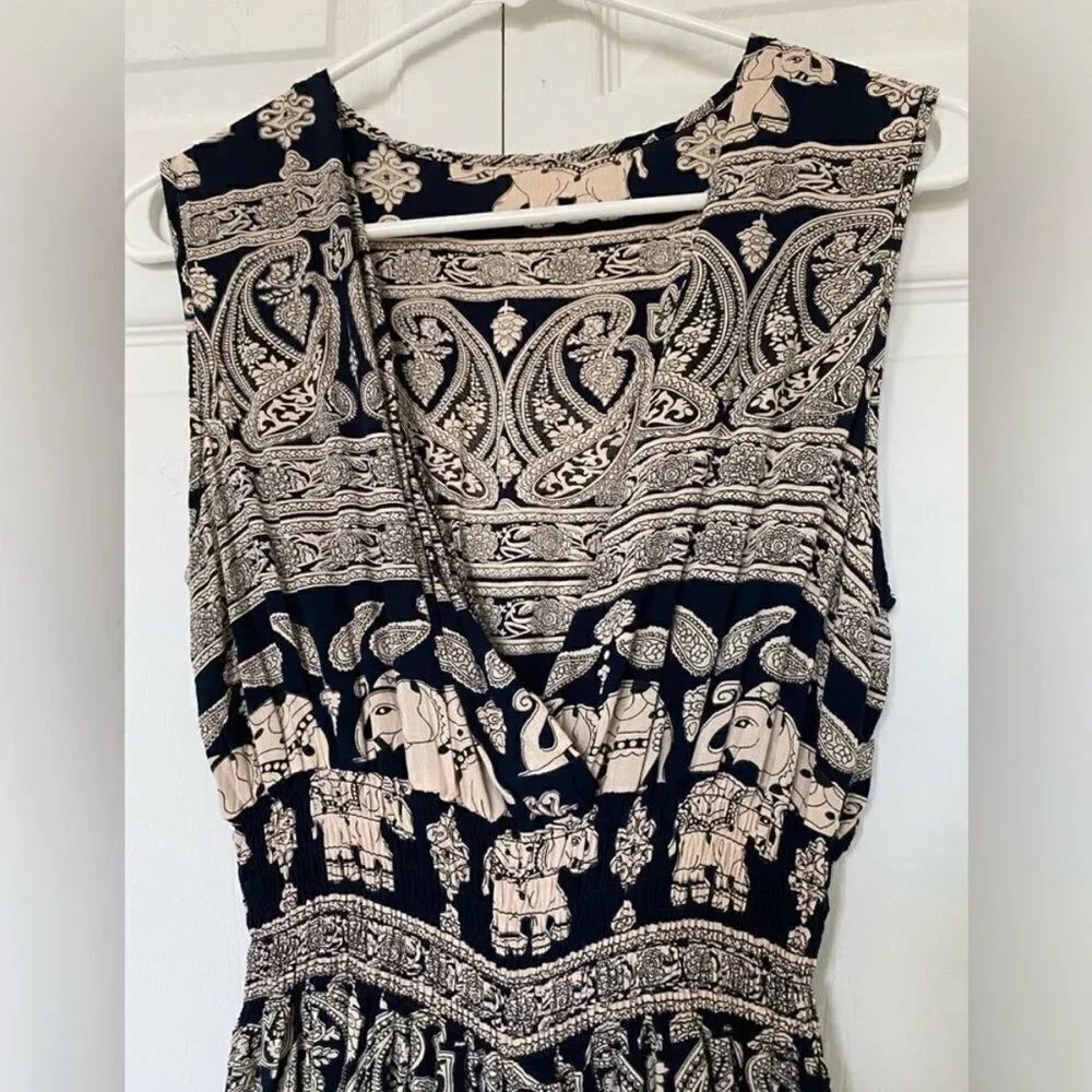 Elephant & Indian Patterned Jumpsuit - Picture 6 of 6